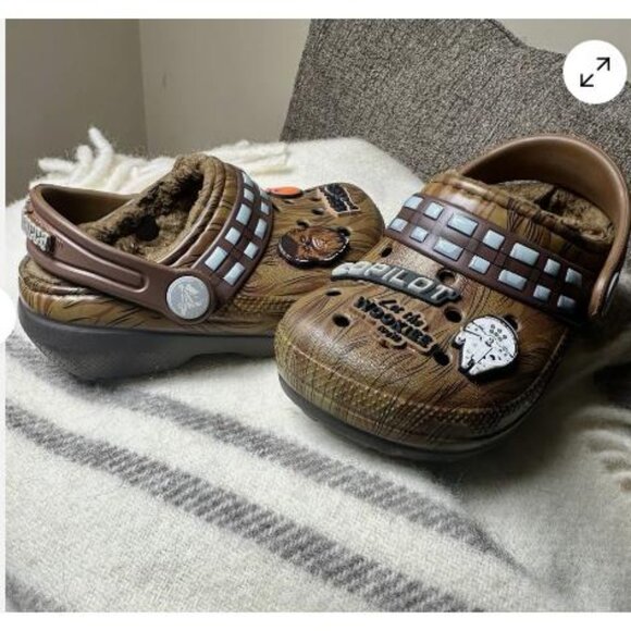 Crocs Kids Star Wars Chewbacca Classic Lined Clog Size C 6 - Picture 3 of 8
